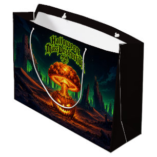 Halloween of Mass Destruction Radioactive Pumpkin Large Gift Bag