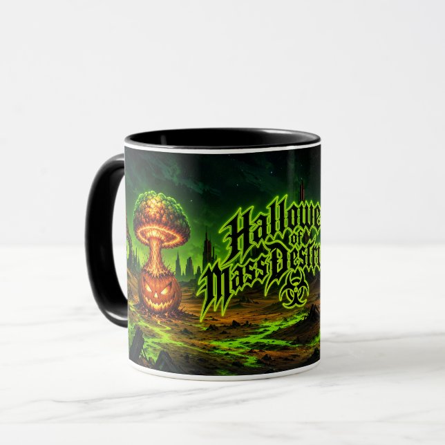 Halloween of Mass Destruction Radioactive Pumpkin  Mug (Front Left)