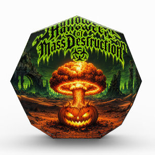 Halloween of Mass Destruction Radioactive Pumpkin Photo Block