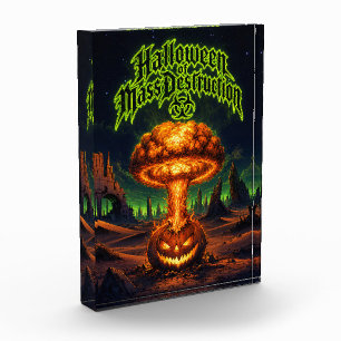 Halloween of Mass Destruction Radioactive Pumpkin Photo Block