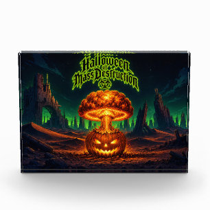 Halloween of Mass Destruction Radioactive Pumpkin Photo Block