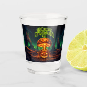 Halloween of Mass Destruction Radioactive Pumpkin  Shot Glass