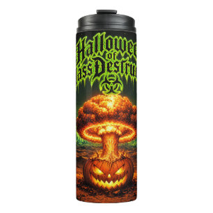 Halloween of Mass Destruction Radioactive Pumpkin Thermal Tumbler