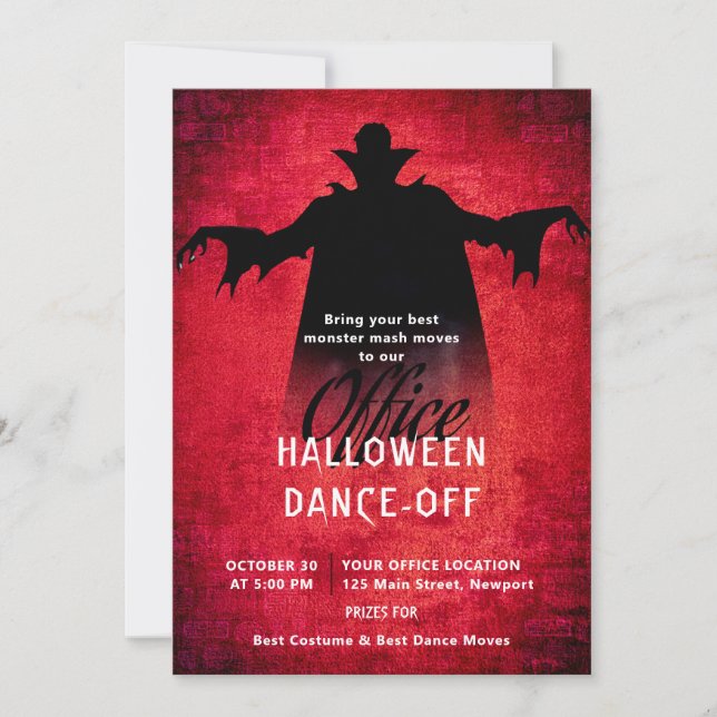 Halloween Office Party Business Corporate Monster Invitation (Front)