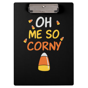 Halloween Oh Me So Corny Candy Birthday Clipboard