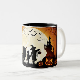 Halloween on doors MUG witch