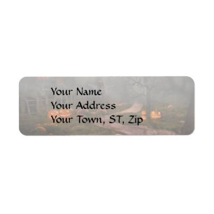 Halloween - On the eve of Halloween Return Address Label