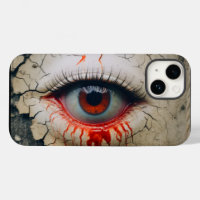 Halloween One-Eyed Crying Blood iPhone Case