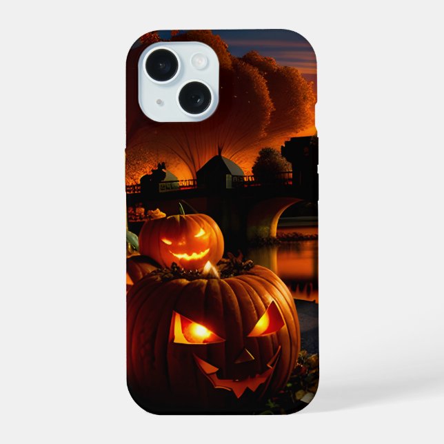 Halloween One Landscape iPhone 15 Case (Back)