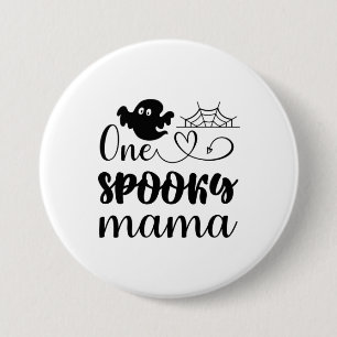 Halloween One Spooky Mama Birthday 7.5 Cm Round Badge