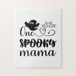 Halloween One Spooky Mama Birthday Jigsaw Puzzle