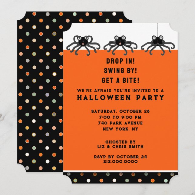 Halloween Open House Invitation (Front/Back)