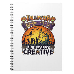 Halloween Opportunity Be Really Creative Witch Tre Notebook