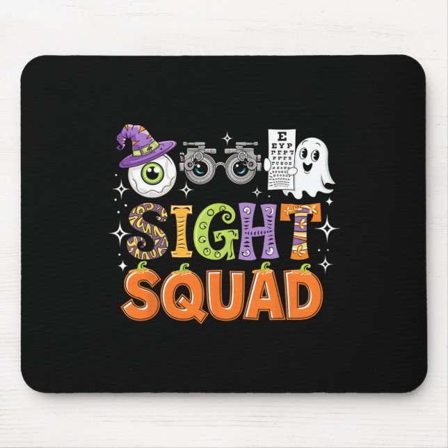 Halloween Optometrist Sight Squad Shirt Optometry  Mouse Pad (Front)