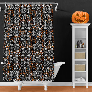 Halloween or Day of the Dead Party Shower Curtain