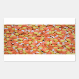 Halloween or Thanksgiving Candy Corn Fall season Rectangular Sticker
