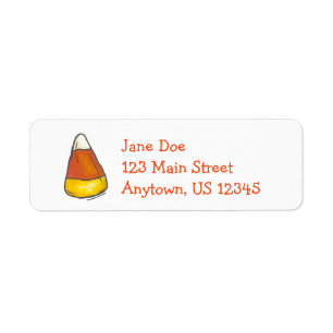 Halloween or Thanksgiving Candy Corn Labels