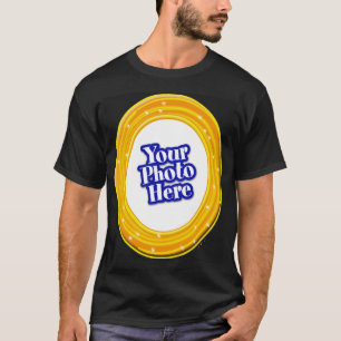 Halloween Orange And Yellow Swirl With Your Photo T-Shirt