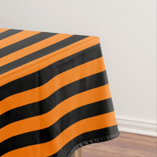 Halloween Orange Black Home Office Party Decor Tablecloth
