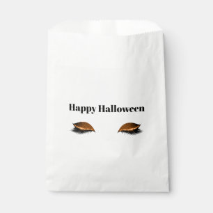 Halloween Orange Glitzy Eyes Favour Bag