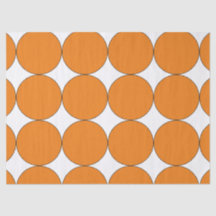 HALLOWEEN ORANGE LARGE CIRCLE  TISSUE PAPER