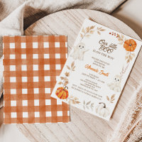 Halloween Orange Our Little Boo Baby Shower