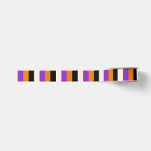 Halloween Orange Purple Black Stripe