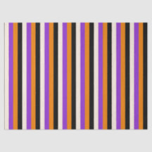 Halloween Orange Purple Black Stripe