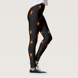 Halloween Orange Spider Popular Elegant Leggings