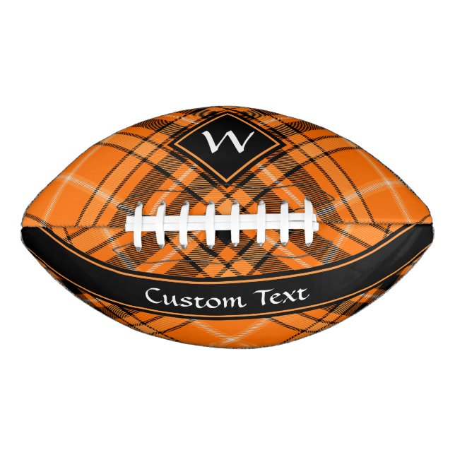 Halloween Orange Tartan Football (Front)