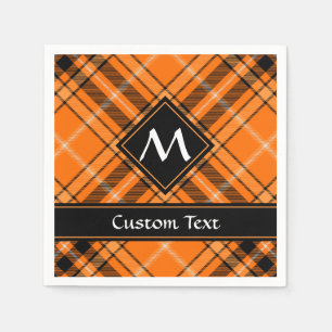 Halloween Orange Tartan Napkin