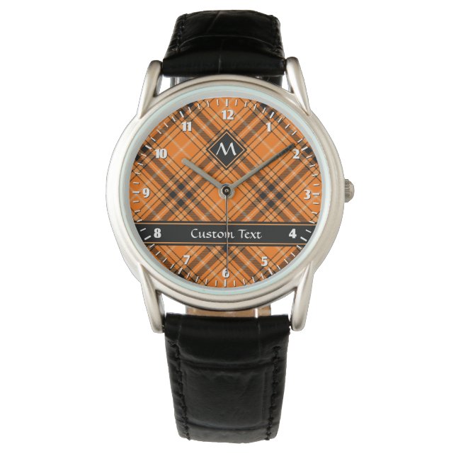 Halloween Orange Tartan Watch (Front)