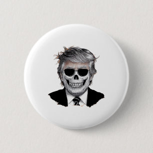 Halloween Orange Trump American Horror Party Costu 6 Cm Round Badge
