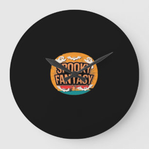 Halloween Orchestra Classic T-Shirt Large Clock