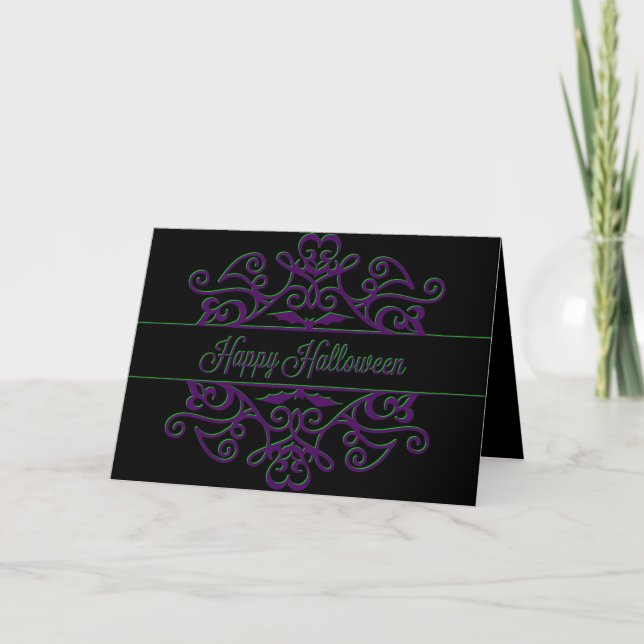 Halloween Ornamental Card (Front)