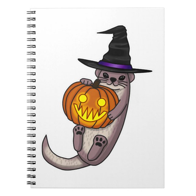 Halloween Otter Notebook (Front)