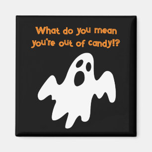 Halloween Out of Candy Funny Ghost Magnet