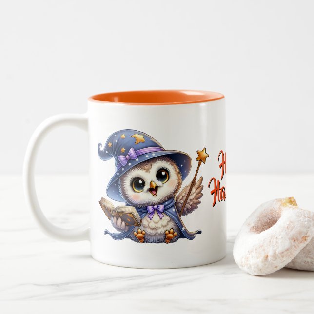 Halloween Owl Coffee Mug (With Donut)