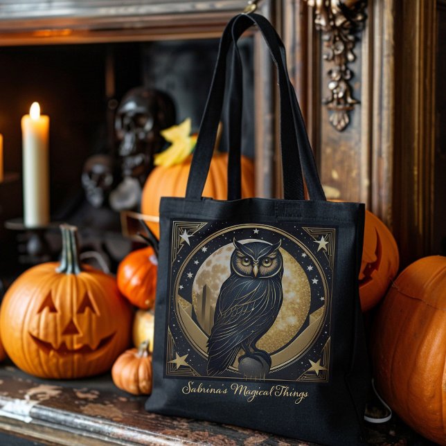 Halloween Owl Custom Trick or Treat Tote Bag (Creator Uploaded)