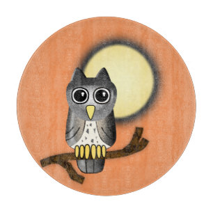 Halloween Owl Cutting Board