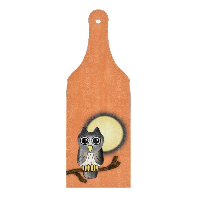 Halloween Owl Cutting Board (Front)