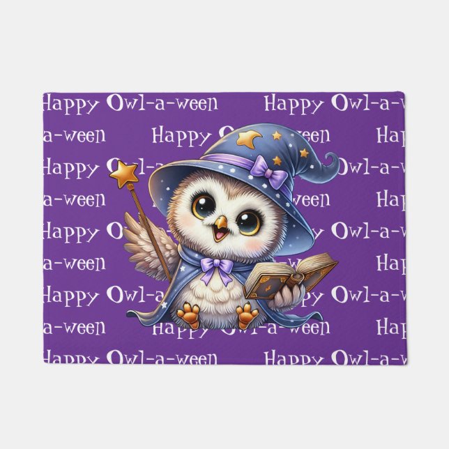 Halloween Owl Doormat (Front)