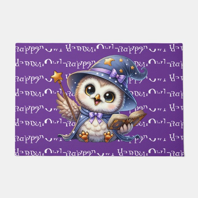 Halloween Owl Doormat (Front)