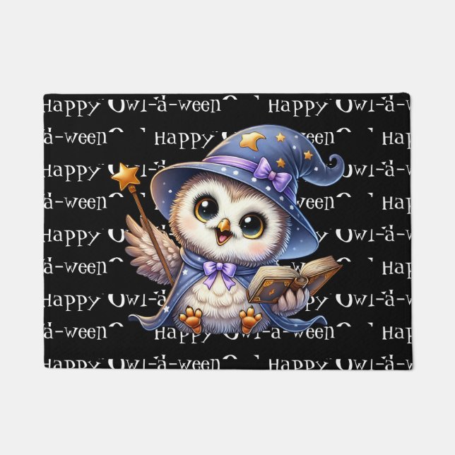 Halloween Owl Doormat (Front)