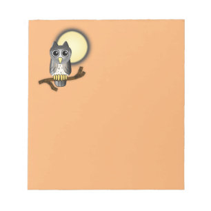 Halloween Owl Notepad
