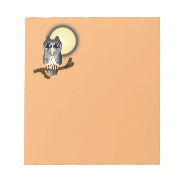 Halloween Owl Notepad (Front)