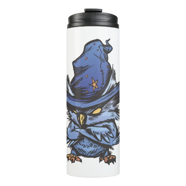 Halloween owl  thermal tumbler (Front)