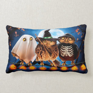 Halloween Owls Lumbar Cushion