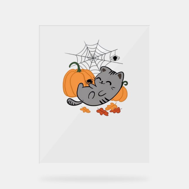 Halloween Pack  Spooky and Festive Graphic Bundle  Acrylic Sign (Front)