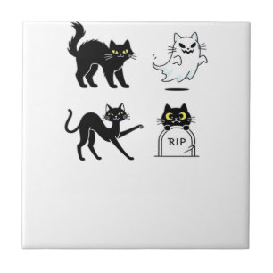 Halloween Pack Spooky and Festive Graphic Bundle Ceramic Tile